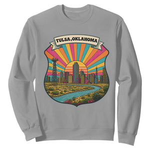 Route Highway 66 Tulsa Oklahoma Sweatshirt Mother Road Travel Gift
