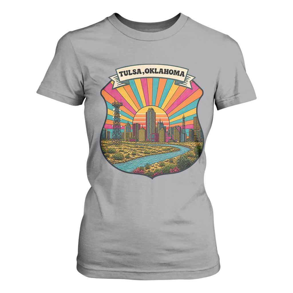 Route Highway 66 Tulsa Oklahoma T Shirt For Women Mother Road Travel Gift TS12 Sport Gray Print Your Wear