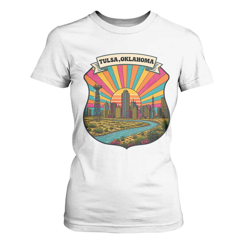 Route Highway 66 Tulsa Oklahoma T Shirt For Women Mother Road Travel Gift TS12 White Print Your Wear