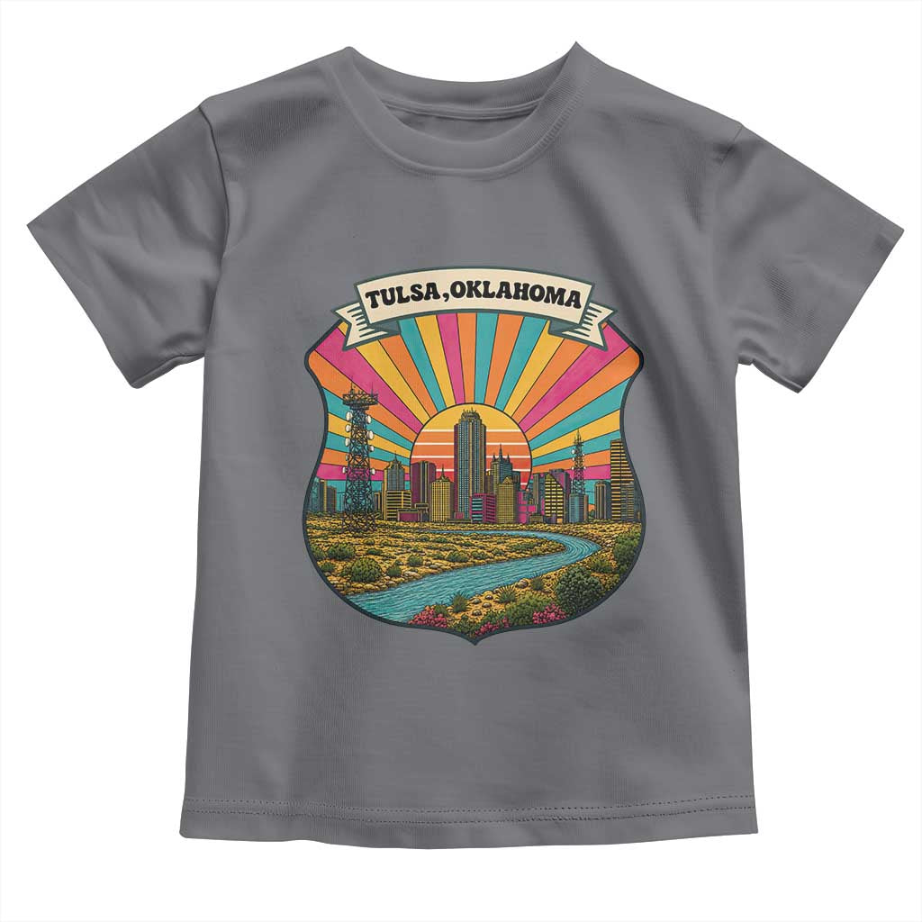 Route Highway 66 Tulsa Oklahoma Toddler T Shirt Mother Road Travel Gift TS12 Charcoal Print Your Wear