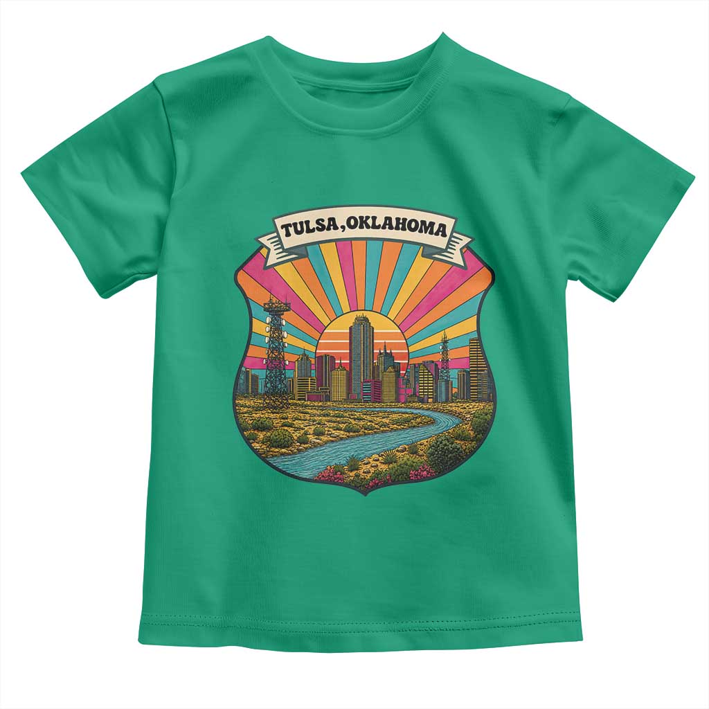 Route Highway 66 Tulsa Oklahoma Toddler T Shirt Mother Road Travel Gift TS12 Irish Green Print Your Wear