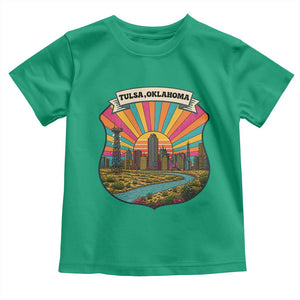 Route Highway 66 Tulsa Oklahoma Toddler T Shirt Mother Road Travel Gift TS12 Irish Green Print Your Wear