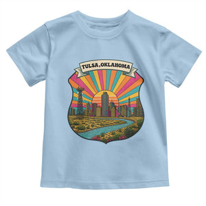 Route Highway 66 Tulsa Oklahoma Toddler T Shirt Mother Road Travel Gift TS12 Light Blue Print Your Wear