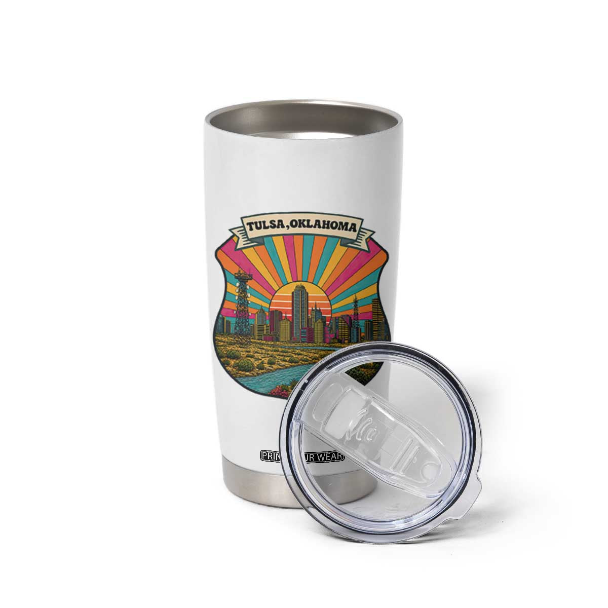 Route Highway 66 Tulsa Oklahoma Tumbler Cup Mother Road Travel Gift TS12 Print Your Wear