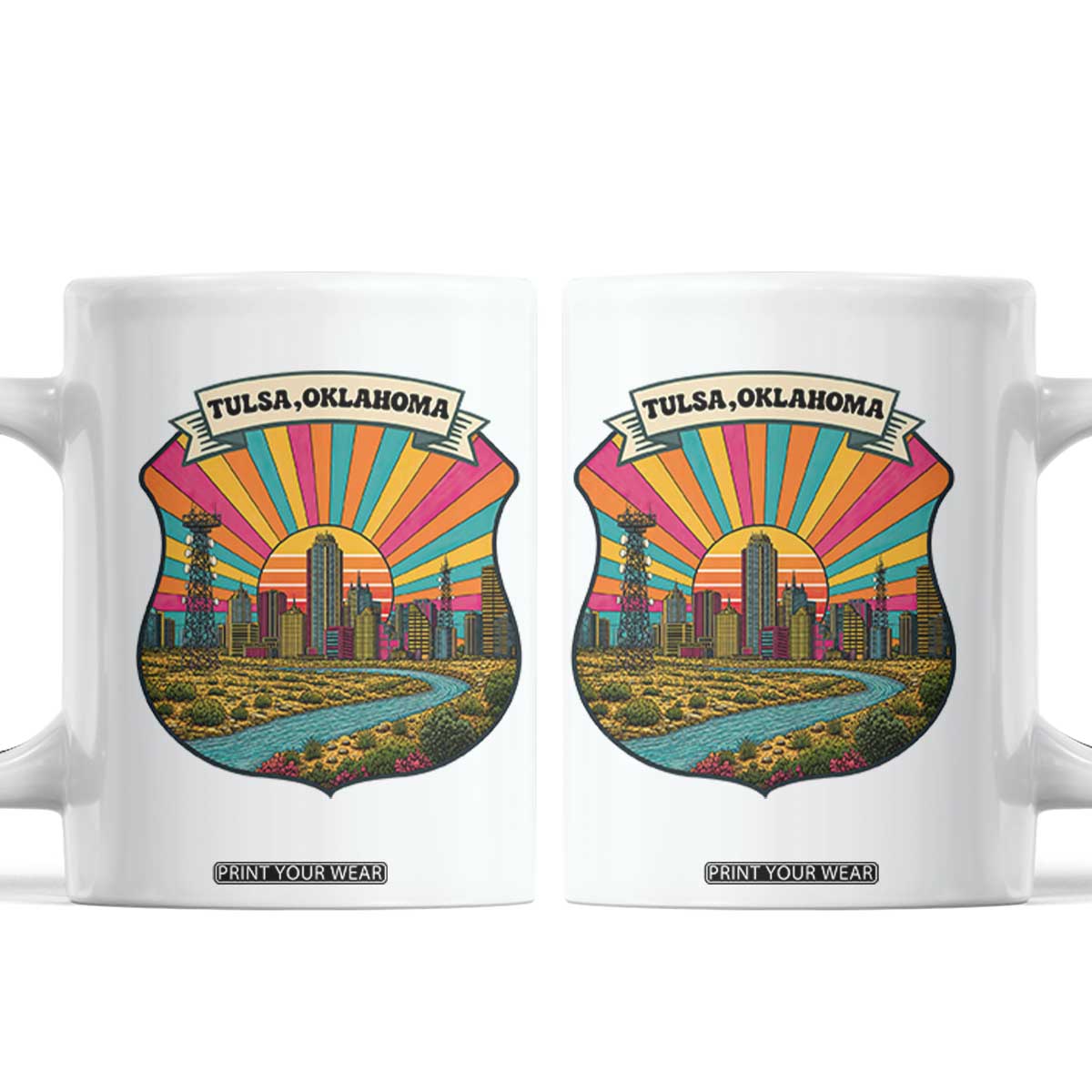 Route Highway 66 Tulsa Oklahoma Coffee Mug Mother Road Travel Gift
