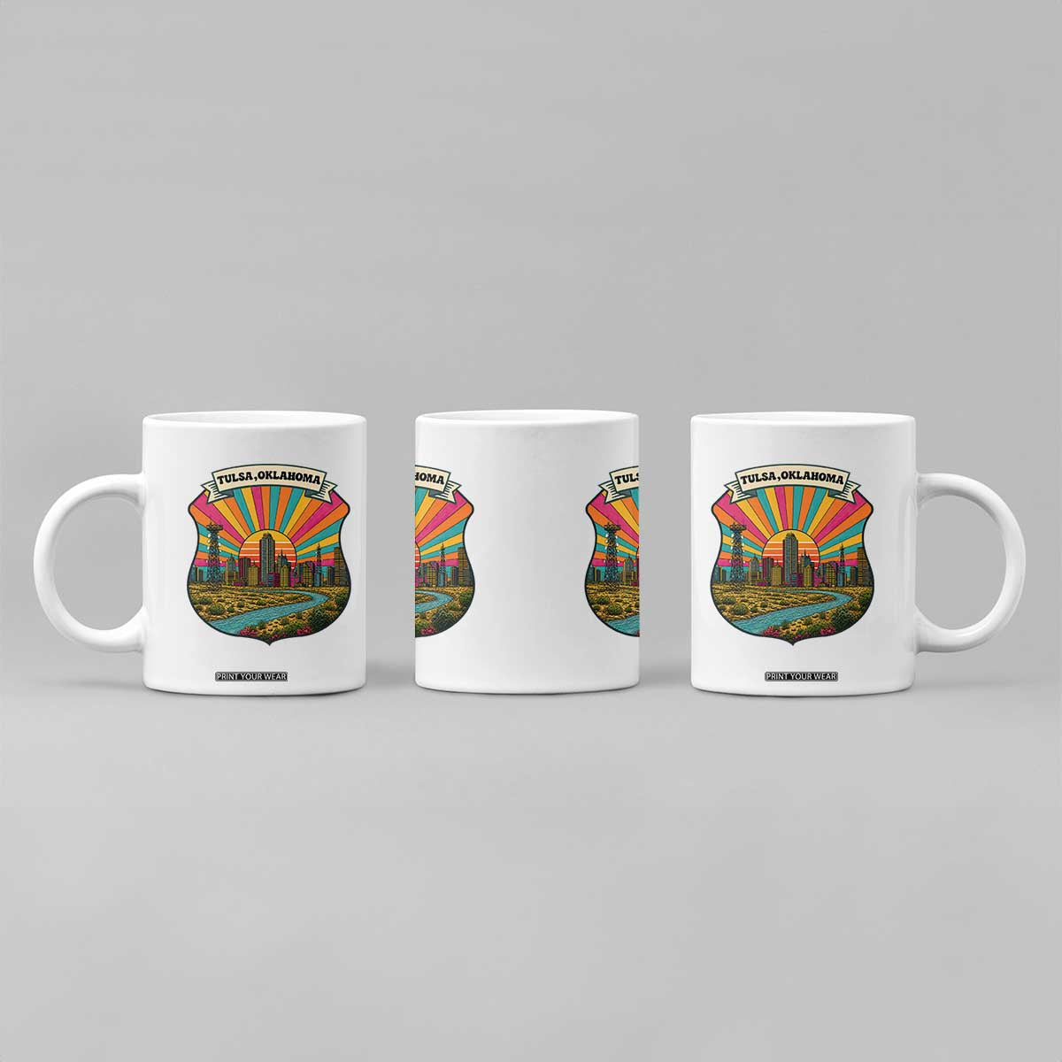 Route Highway 66 Tulsa Oklahoma Coffee Mug Mother Road Travel Gift