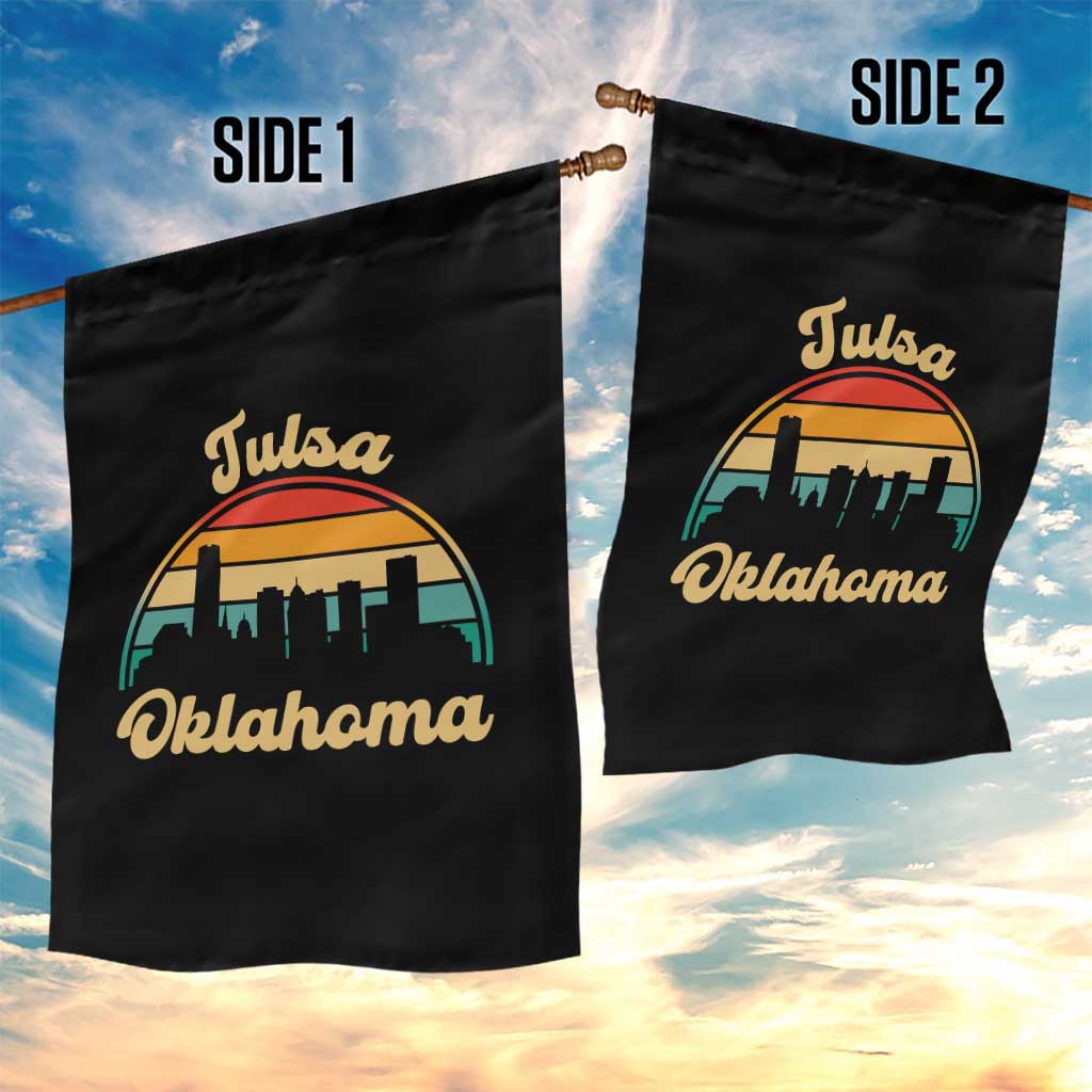 Vintage Tulsa Oklahoma Pride Garden Flag Proud Oklahoman Gift TS12 Print Your Wear
