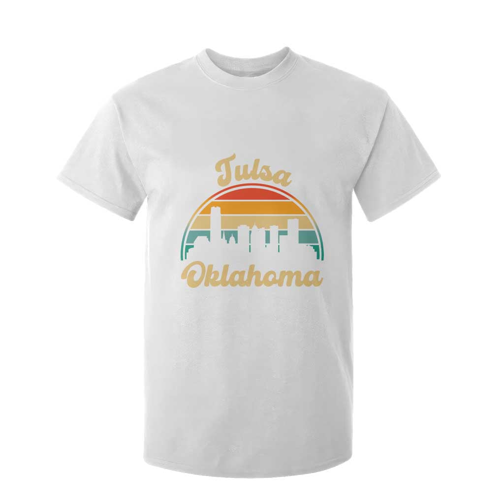 Vintage Tulsa Oklahoma Pride T Shirt For Kid Proud Oklahoman Gift TS12 White Print Your Wear