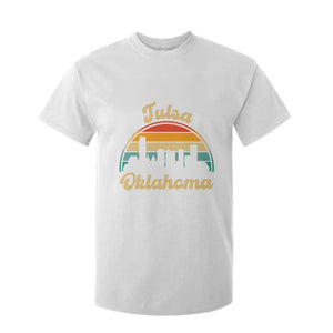 Vintage Tulsa Oklahoma Pride T Shirt For Kid Proud Oklahoman Gift TS12 White Print Your Wear