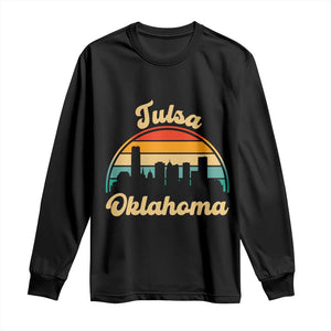 Vintage Tulsa Oklahoma Pride Long Sleeve Shirt Proud Oklahoman Gift TS12 Black Print Your Wear