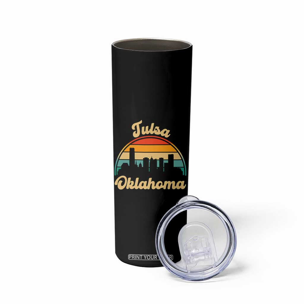 Vintage Tulsa Oklahoma Pride Skinny Tumbler Proud Oklahoman Gift TS12 Print Your Wear