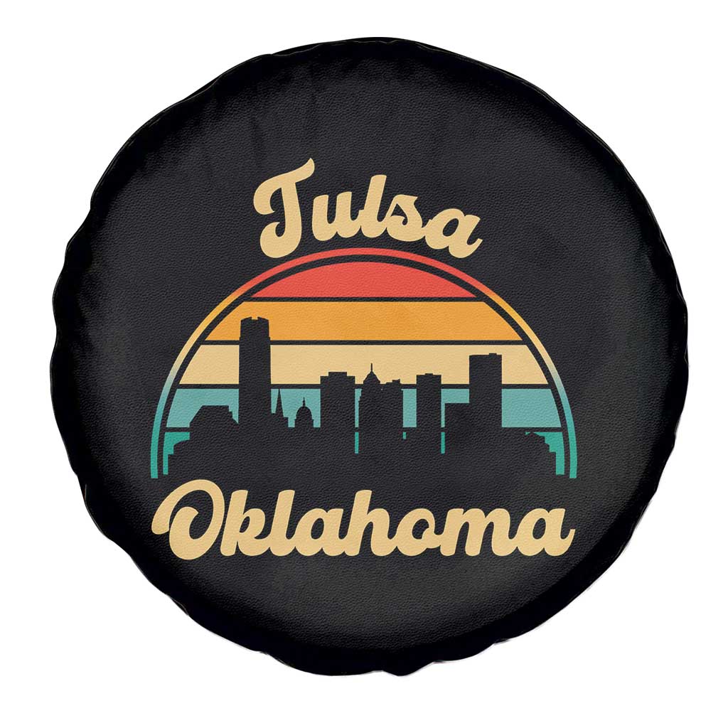 Vintage Tulsa Oklahoma Pride Spare Tire Cover Proud Oklahoman Gift TS12 Print Your Wear
