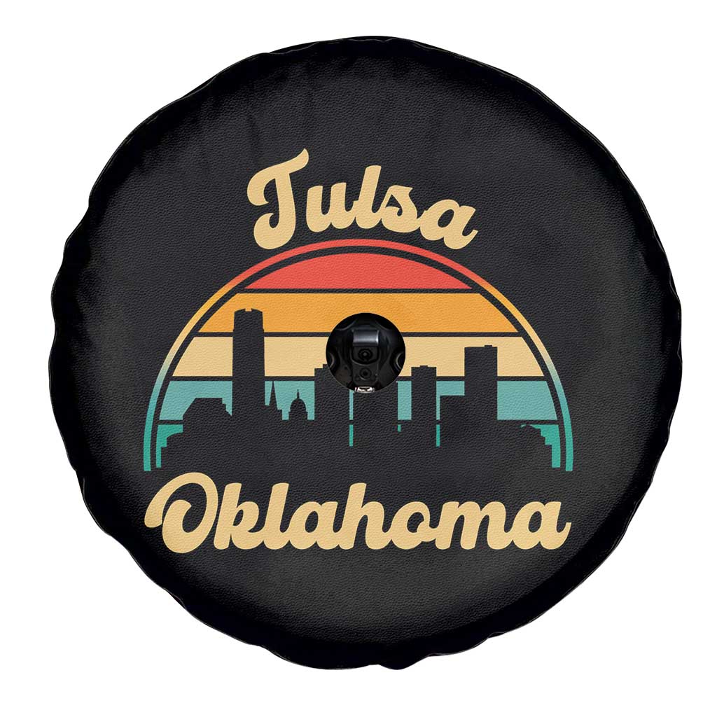 Vintage Tulsa Oklahoma Pride Spare Tire Cover Proud Oklahoman Gift TS12 Print Your Wear