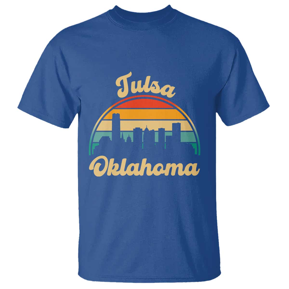 Vintage Tulsa Oklahoma Pride T Shirt Proud Oklahoman Gift TS12 Royal Blue Print Your Wear