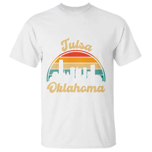 Vintage Tulsa Oklahoma Pride T Shirt Proud Oklahoman Gift TS12 White Print Your Wear