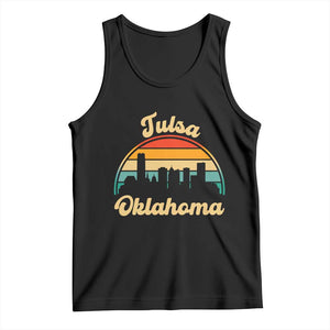 Vintage Tulsa Oklahoma Pride Tank Top Proud Oklahoman Gift TS12 Black Print Your Wear