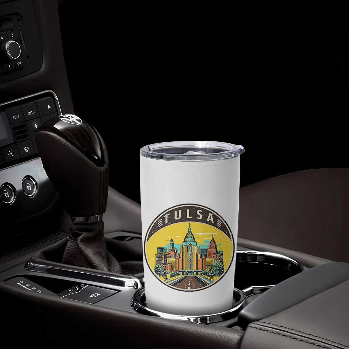 Vintage Tulsa Oklahoma Cityscape Pride Tumbler Cup TS12 Print Your Wear