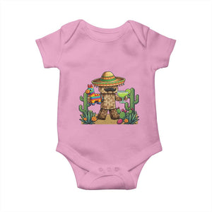 Cinco De Mayo Mexican Gamer Baby Onesie Video Game Fiesta Gift TS12 Light Pink Print Your Wear