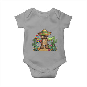 Cinco De Mayo Mexican Gamer Baby Onesie Video Game Fiesta Gift TS12 Sport Gray Print Your Wear