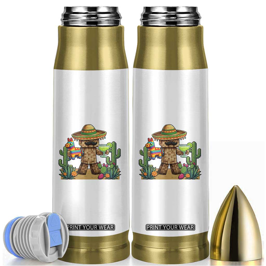 Cinco De Mayo Mexican Gamer Bullet Tumbler Video Game Fiesta Gift TS12 White Print Your Wear