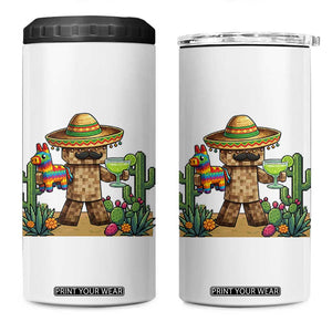 Cinco De Mayo Mexican Gamer 4 in 1 Can Cooler Tumbler Video Game Fiesta Gift TS12 One Size: 16 oz White Print Your Wear