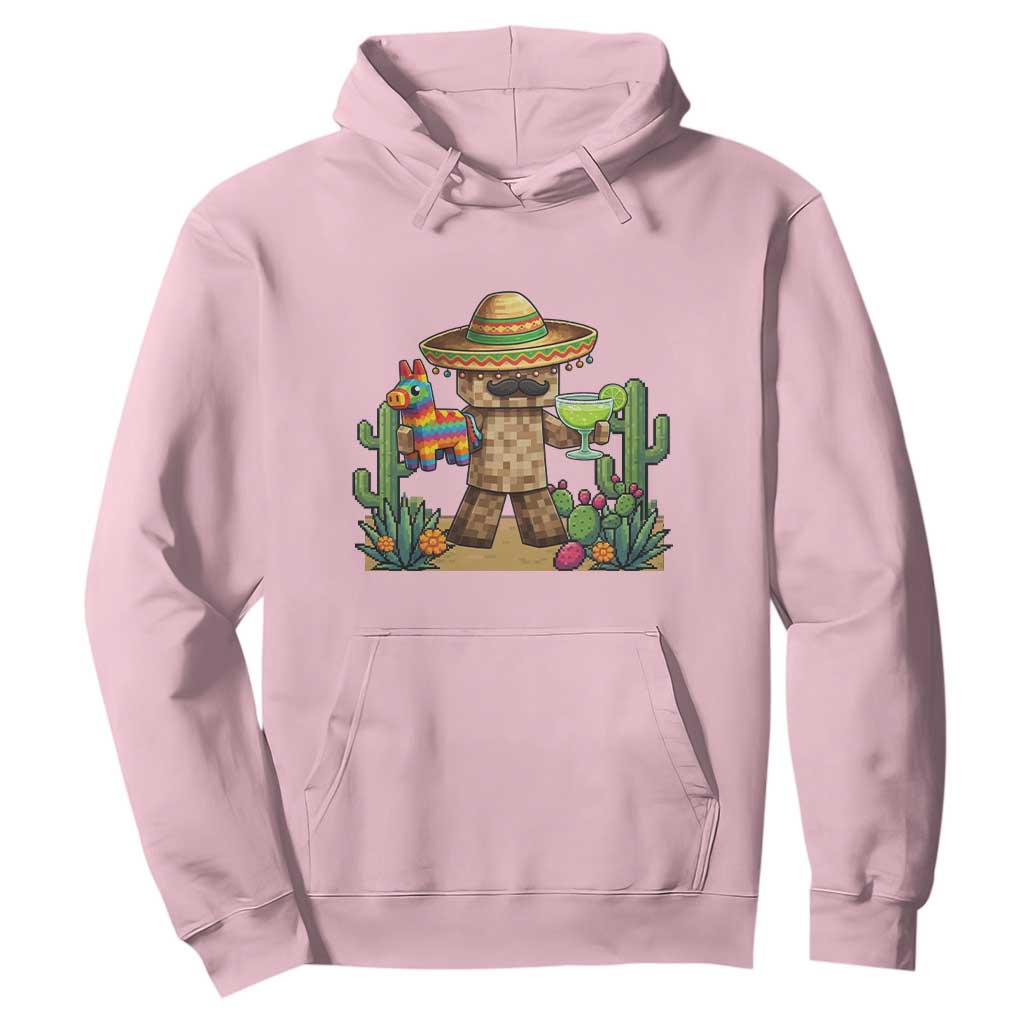 Cinco De Mayo Mexican Gamer Hoodie Video Game Fiesta Gift TS12 Light Pink Print Your Wear