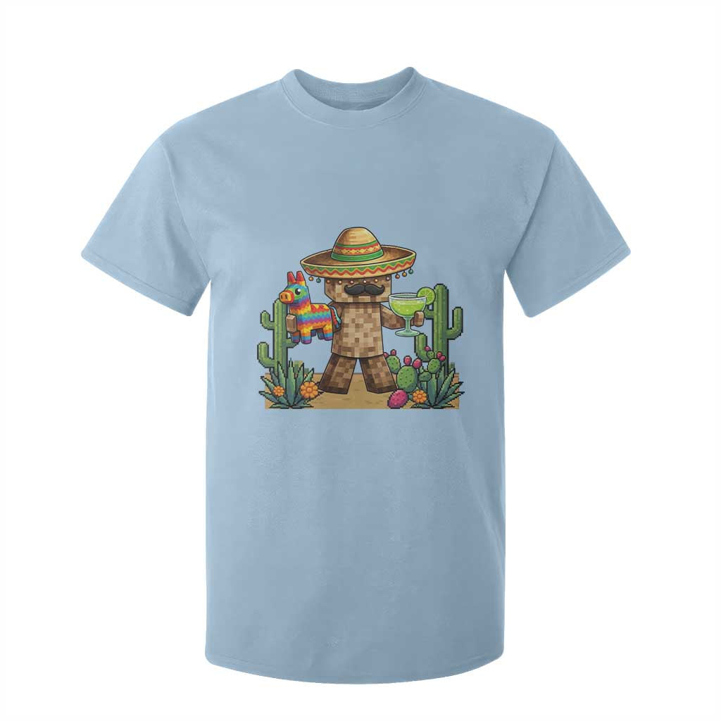 Cinco De Mayo Mexican Gamer T Shirt For Kid Video Game Fiesta Gift TS12 Light Blue Print Your Wear