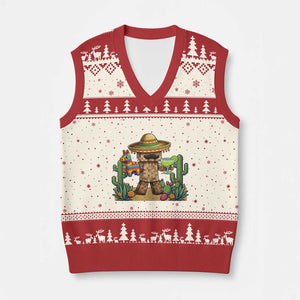 Cinco De Mayo Mexican Gamer V-Neck Knit Sweater Vest Video Game Fiesta Gift TS12 Beige Red Print Your Wear