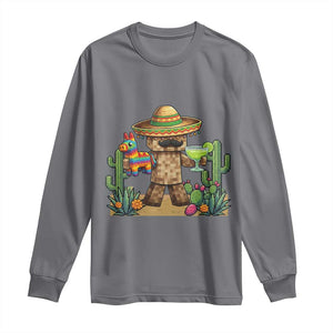 Cinco De Mayo Mexican Gamer Long Sleeve Shirt Video Game Fiesta Gift TS12 Charcoal Print Your Wear