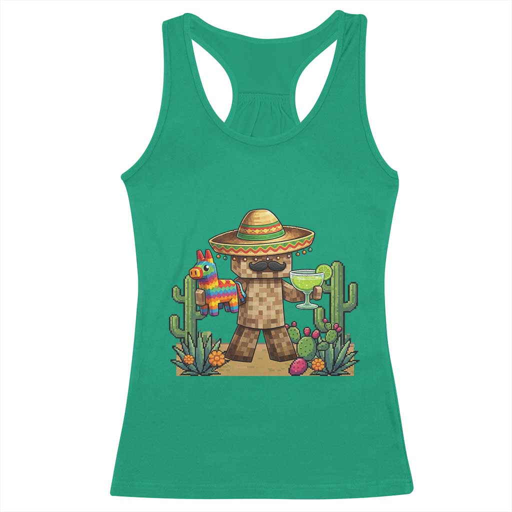 Cinco De Mayo Mexican Gamer Racerback Tank Top Video Game Fiesta Gift TS12 Irish Green Print Your Wear
