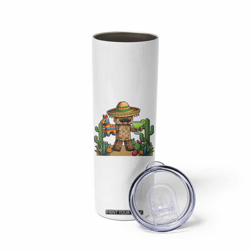 Cinco De Mayo Mexican Gamer Skinny Tumbler Video Game Fiesta Gift TS12 Print Your Wear