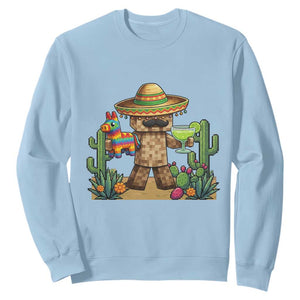 Cinco De Mayo Mexican Gamer Sweatshirt Video Game Fiesta Gift TS12 Light Blue Print Your Wear