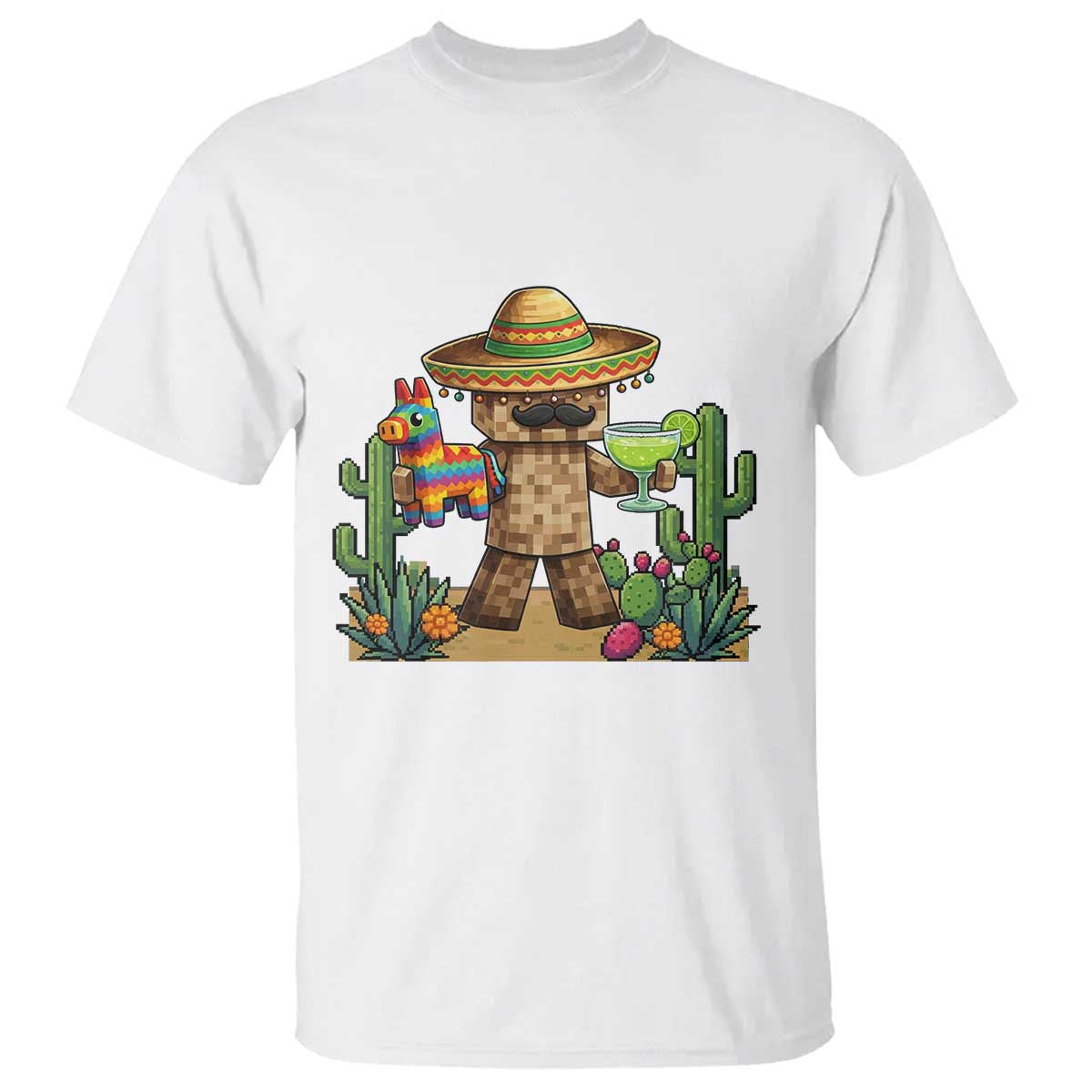 Cinco De Mayo Mexican Gamer T Shirt Video Game Fiesta Gift TS12 White Print Your Wear
