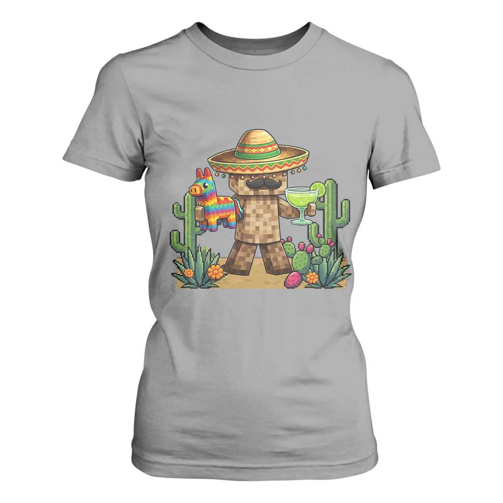 Cinco De Mayo Mexican Gamer T Shirt For Women Video Game Fiesta Gift TS12 Sport Gray Print Your Wear