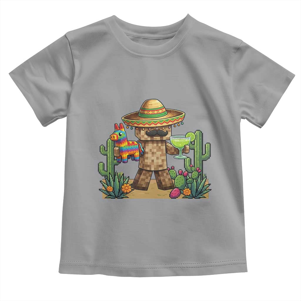 Cinco De Mayo Mexican Gamer Toddler T Shirt Video Game Fiesta Gift TS12 Sport Gray Print Your Wear