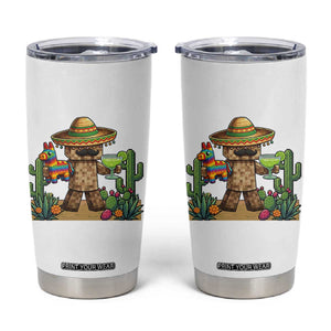 Cinco De Mayo Mexican Gamer Tumbler Cup Video Game Fiesta Gift TS12 White Print Your Wear