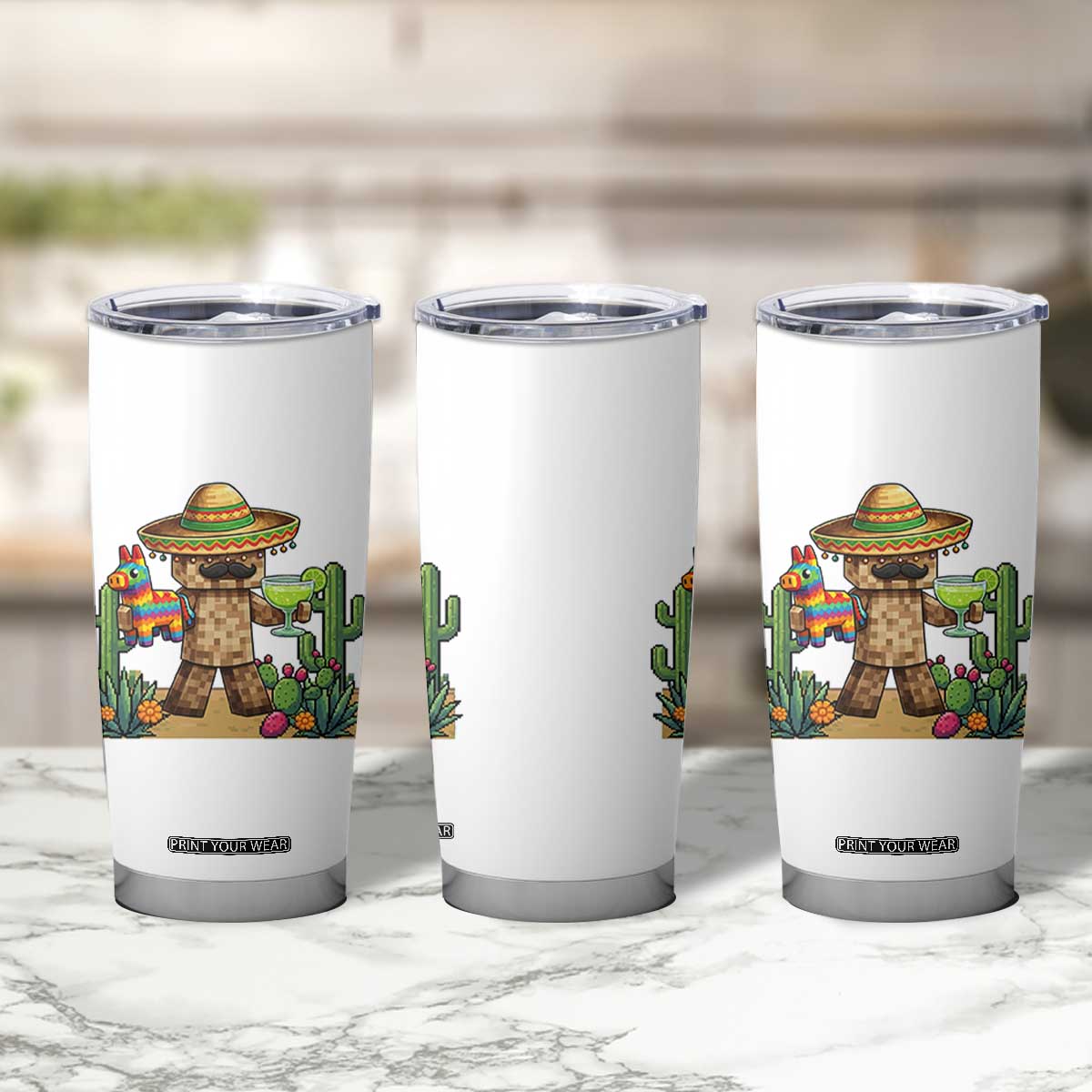 Cinco De Mayo Mexican Gamer Tumbler Cup Video Game Fiesta Gift TS12 Print Your Wear