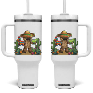 Cinco De Mayo Mexican Gamer Tumbler With Handle Video Game Fiesta Gift TS12 One Size: 40 oz White Print Your Wear