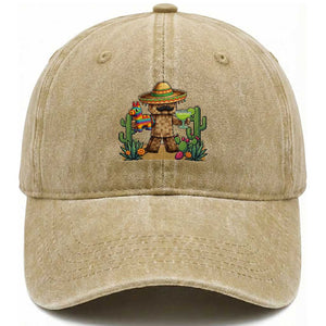 Cinco De Mayo Mexican Gamer Washed Cotton Baseball Cap Video Game Fiesta Gift TS12 Print Your Wear