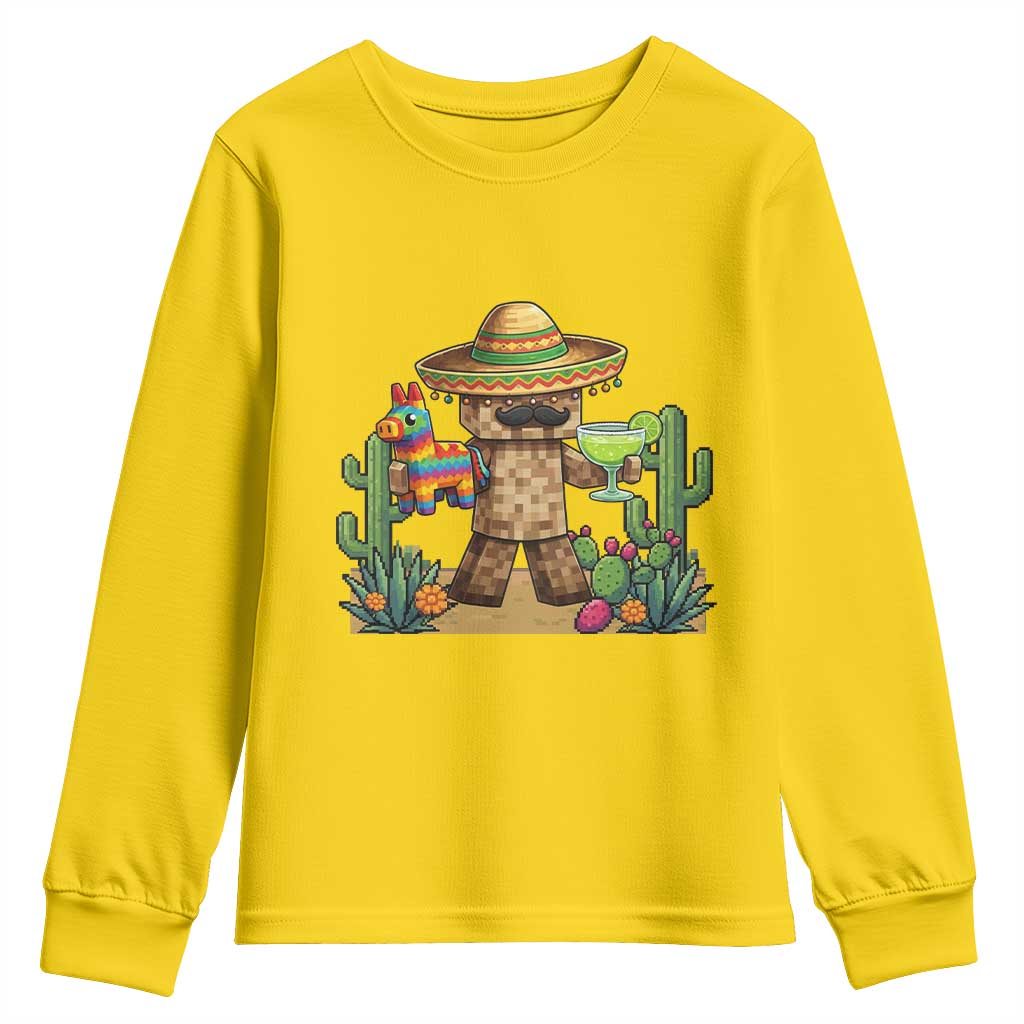 Cinco De Mayo Mexican Gamer Youth Sweatshirt Video Game Fiesta Gift TS12 Daisy Print Your Wear