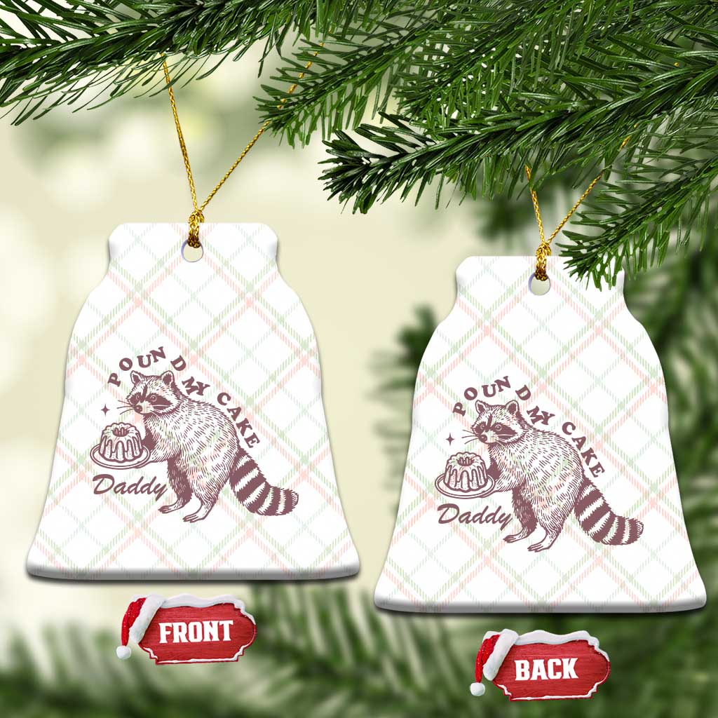 Funny Raccoon Adult Humor Gag Gift Ceramic Ornament Pound My Cake Daddy TS12 Print Your Wear