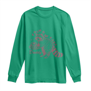 Funny Raccoon Adult Humor Gag Gift Long Sleeve Shirt Pound My Cake Daddy TS12 Irish Green Print Your Wear