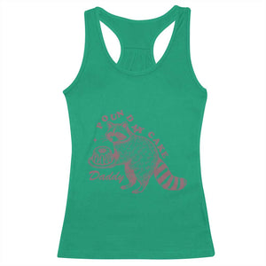 Funny Raccoon Adult Humor Gag Gift Racerback Tank Top Pound My Cake Daddy TS12 Irish Green Print Your Wear