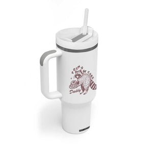 Funny Raccoon Adult Humor Gag Gift Tumbler With Handle Pound My Cake Daddy TS12 Print Your Wear