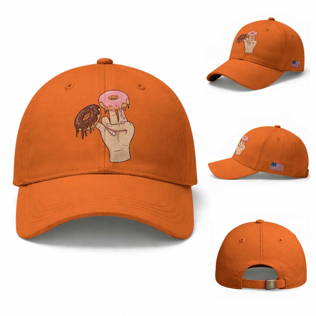 2 In The Pink 1 In The Stink Baseball Cap Funny Donut Adult Humor TS12 Baseball Cap Universal Fit Orange Print Your Wear