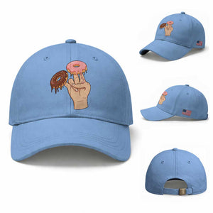 2 In The Pink 1 In The Stink Baseball Cap Funny Donut Adult Humor TS12 Baseball Cap Universal Fit Light Blue Print Your Wear