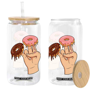 2 In The Pink 1 In The Stink Glass Can Funny Donut Adult Humor TS12 Print Your Wear