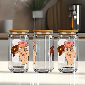 2 In The Pink 1 In The Stink Glass Can Funny Donut Adult Humor TS12 Print Your Wear