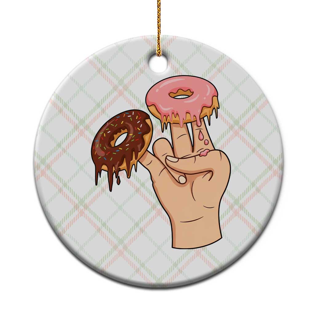 2 In The Pink 1 In The Stink Ceramic Ornament Funny Donut Adult Humor TS12 1pc Christmas Plaid Print Your Wear