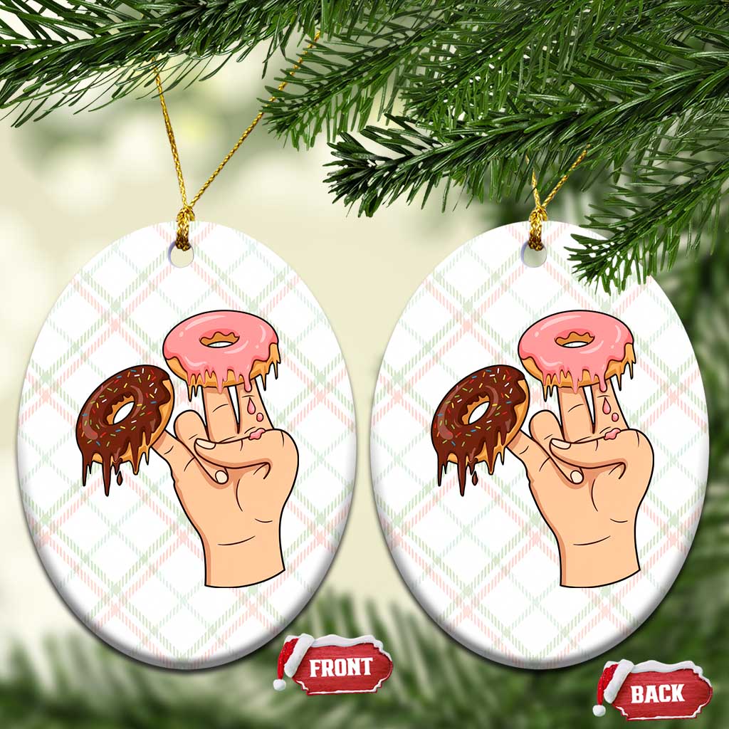 2 In The Pink 1 In The Stink Ceramic Ornament Funny Donut Adult Humor TS12 Print Your Wear